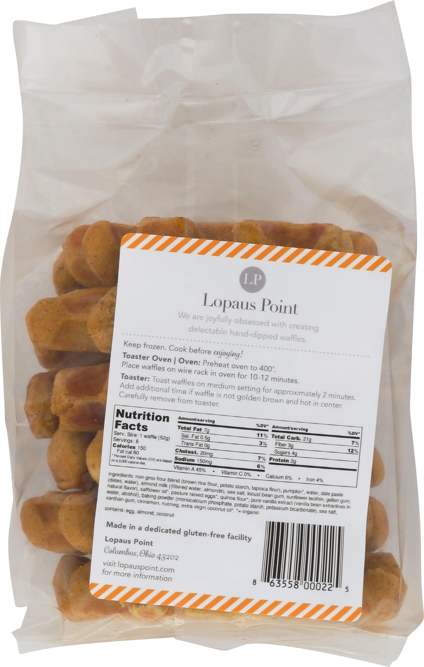 Lopaus Point Pumpkin Waffle, 11.5 OZ