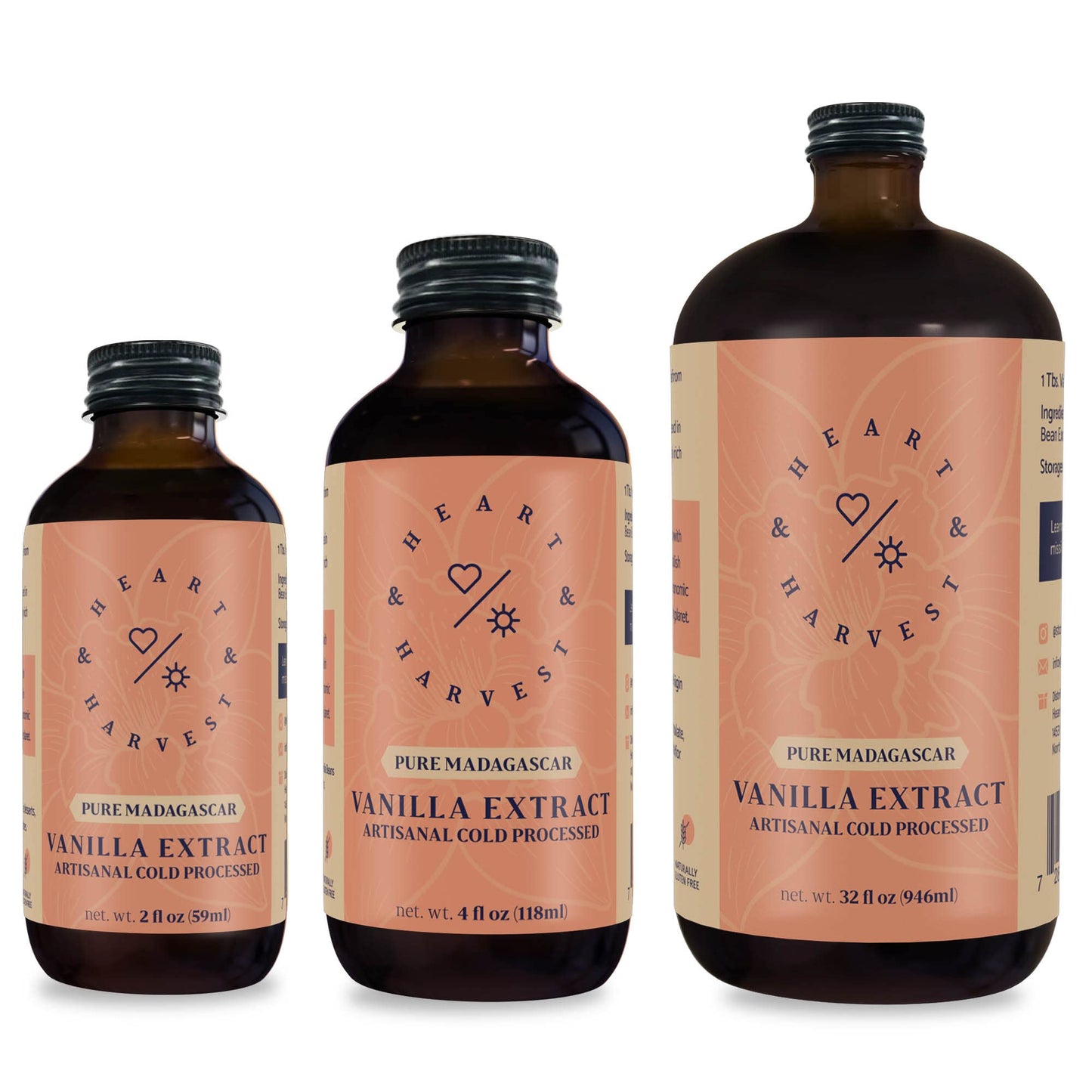 Madagascar Pure Vanilla Extract for Baking - Cold-Pressed Madagascar Vanilla Extract w/ Gift Box - No Added Sugar Vanilla Extract Keto - Real Vanilla