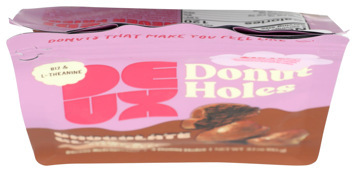 Deux, Donut Holes Chocolate Glazed, 2.1 Ounce