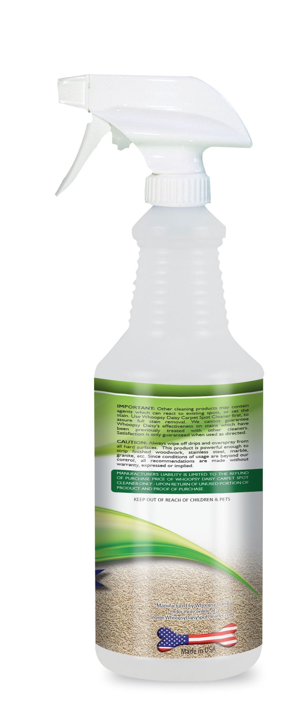 Pet Stain & Odor Eliminator Carpet Spot Cleaner (Fresh Thyme Scent) 32 FL OZ