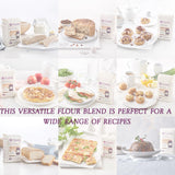 freee Gluten Free White Bread Flour 2.2 lb / 1 kg (Pack of 2) | Premium GF Flour Blend for Baking Breads, Sourdoughs, Rolls & Buns | Xanthan Gum |