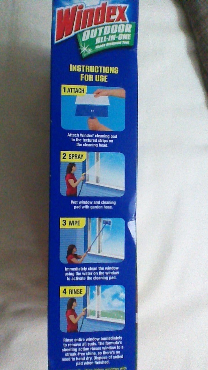 Windex Cleaner Window Outdoor All in One