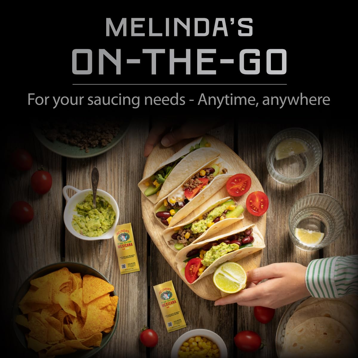 Melinda’s Mexicana Hot Sauce Packets - 200 Count (.42 Oz Each) - Hot Sauce Packets Single Serve for Travel, Party, Business - Convenient Individual