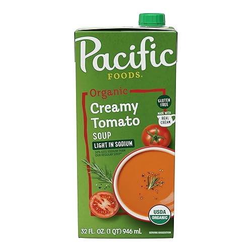 Pacific Foods Light in Sodium Creamy Tomato Soup, 32 Oz