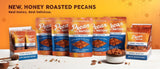 Pecan Nation Honey Roasted Georgia Pecans, 16 oz., Natural, No Preservatives, Anti-oxidant Rich, Non-GMO, Irresistible Healthy Snacking Pecans