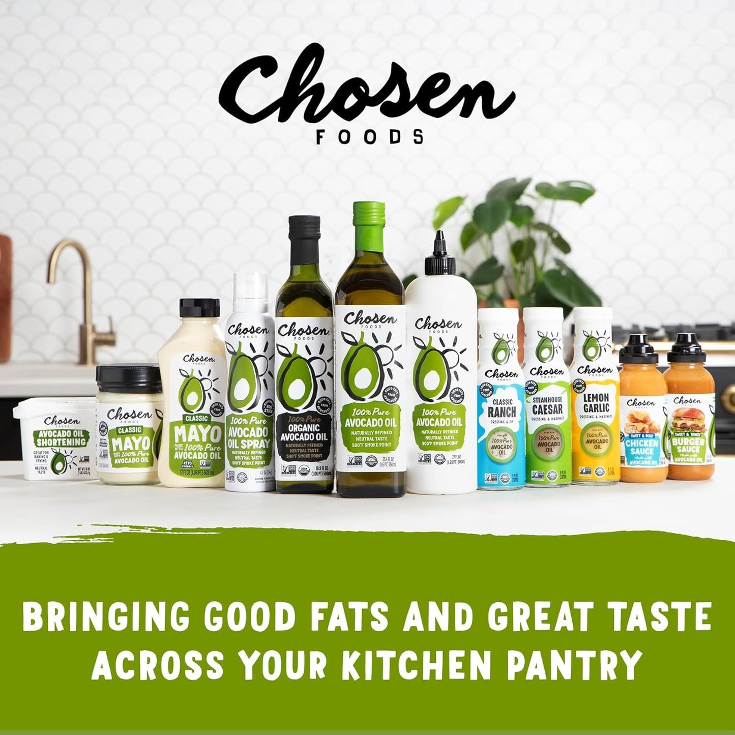 Chosen Foods Classic Mayo, 12 Fl Oz - 100% Pure Avocado Oil-Based Mayonnaise - Non-GMO, Gluten-Free, Keto Friendly - 355mL Glass Jar (Pack Of 1)