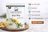 A Blend Above Lemon Dill Dip Mix Gourmet Food Product, 1 oz Packet (3 Pack), Gluten-Free, No MSG, All Natural, No Preservatives, Vegetable Dip, Keto