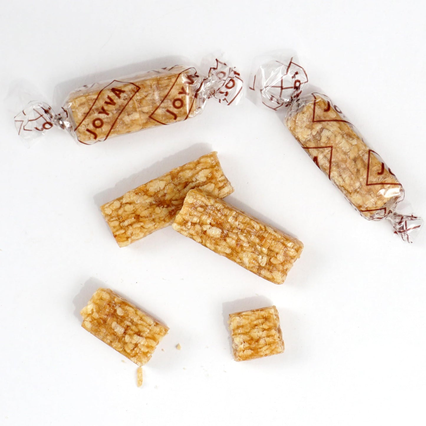 Sesame Crunch Bars, 2 Pound Bulk Bag, Individually Wrapped Honey Candy Bars, The Hampton Popcorn & Candy Company