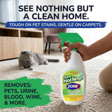 ZORBX See Nothing Spot & Stain Remover Spray (24 oz.) - All Purpose Cleaner for Shoes, Clothes, Furniture & Pet bedding - Fast-Acting Scrub-Free Odor
