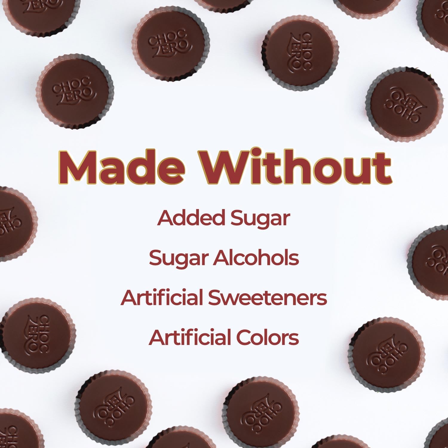ChocZero Milk Chocolate Peanut Butter Cups, No Added Sugar, Low Carb Snack, High Fiber, Keto Friendly, 32 Total Cups (4 Ounce, Pack of 4)