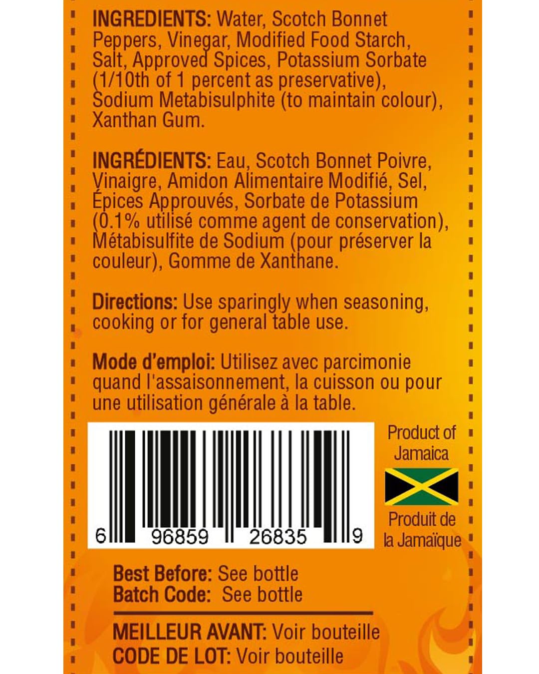 Kendel Scotch Bonnet Pepper Sauce - Authentic Jamaican Scotch Bonnet Pepper Sauce, 142ml | Perfect for Spicy Dishes, Marinades & Table Seasoning