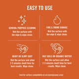 Benefect Atomic Fire & Soot Degreaser - Heavy Duty Botanical Cleaner for Fire Damage, Smoke & Grease Residue - Safe for Kids, Pets & Chemically