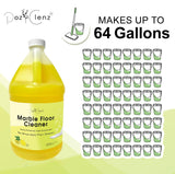 Poz Clenz Marble & Stone Floor Cleaner | Concentrated Daily Formula (1 Gallon) | pH Neutral, Streak-Free | Safe for Marble, Travertine, Limestone