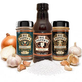 Big Poppa’s Steakhouse Grill Bundle - Savory BBQ Rubs & Championship BBQ Sauce Kit for Beef, Chicken and Pork - Balanced, Juicy Flavor for Steak