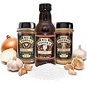 Big Poppa’s Steakhouse Grill Bundle - Savory BBQ Rubs & Championship BBQ Sauce Kit for Beef, Chicken and Pork - Balanced, Juicy Flavor for Steak