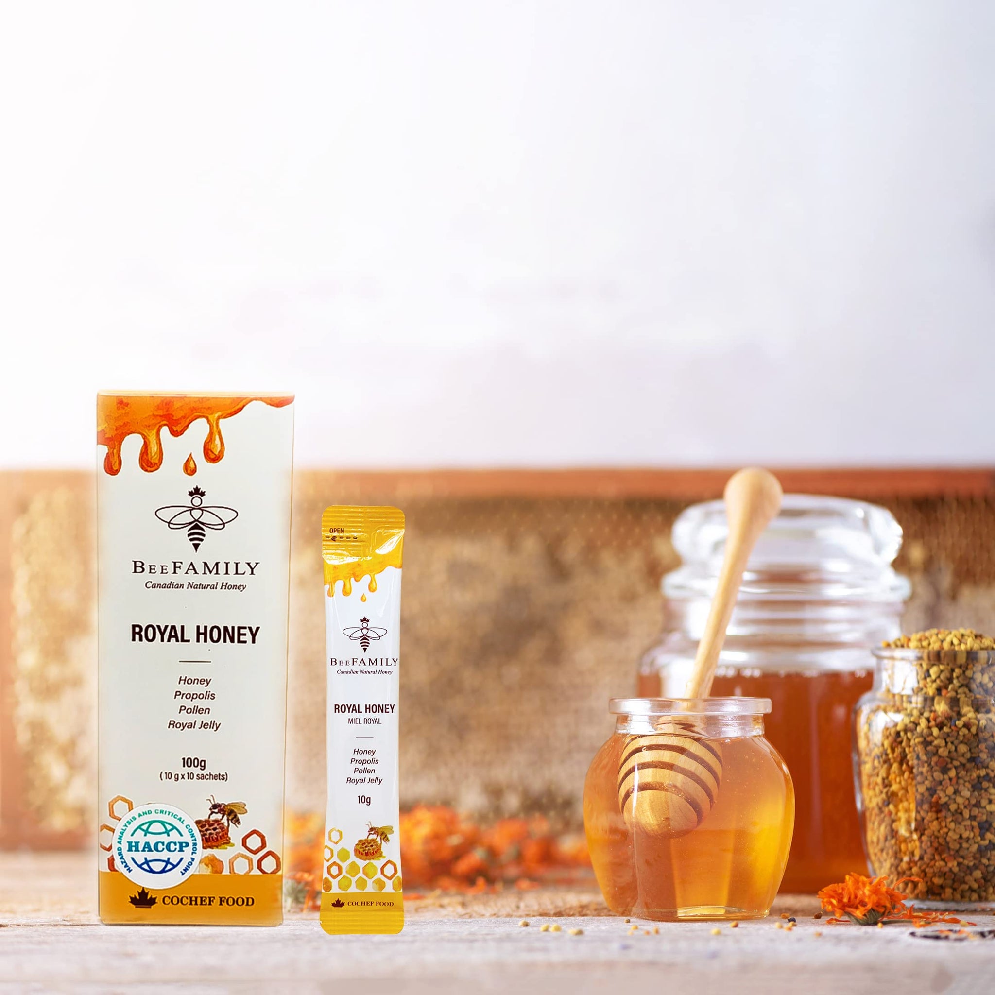 Bee Family - Royal Honey Stick - 10x10g Sachets