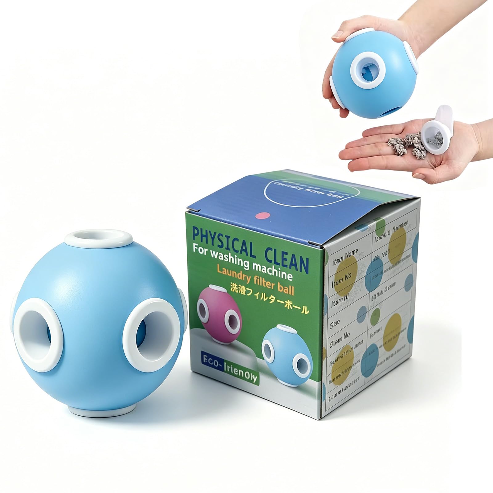 Ruovselz Washing Machine Hair Catcher & Lint Remover, Reusable Laundry Catcher Balls for All Washers, Prevent Clothes Tangling, Pet Hair & Lint Filter