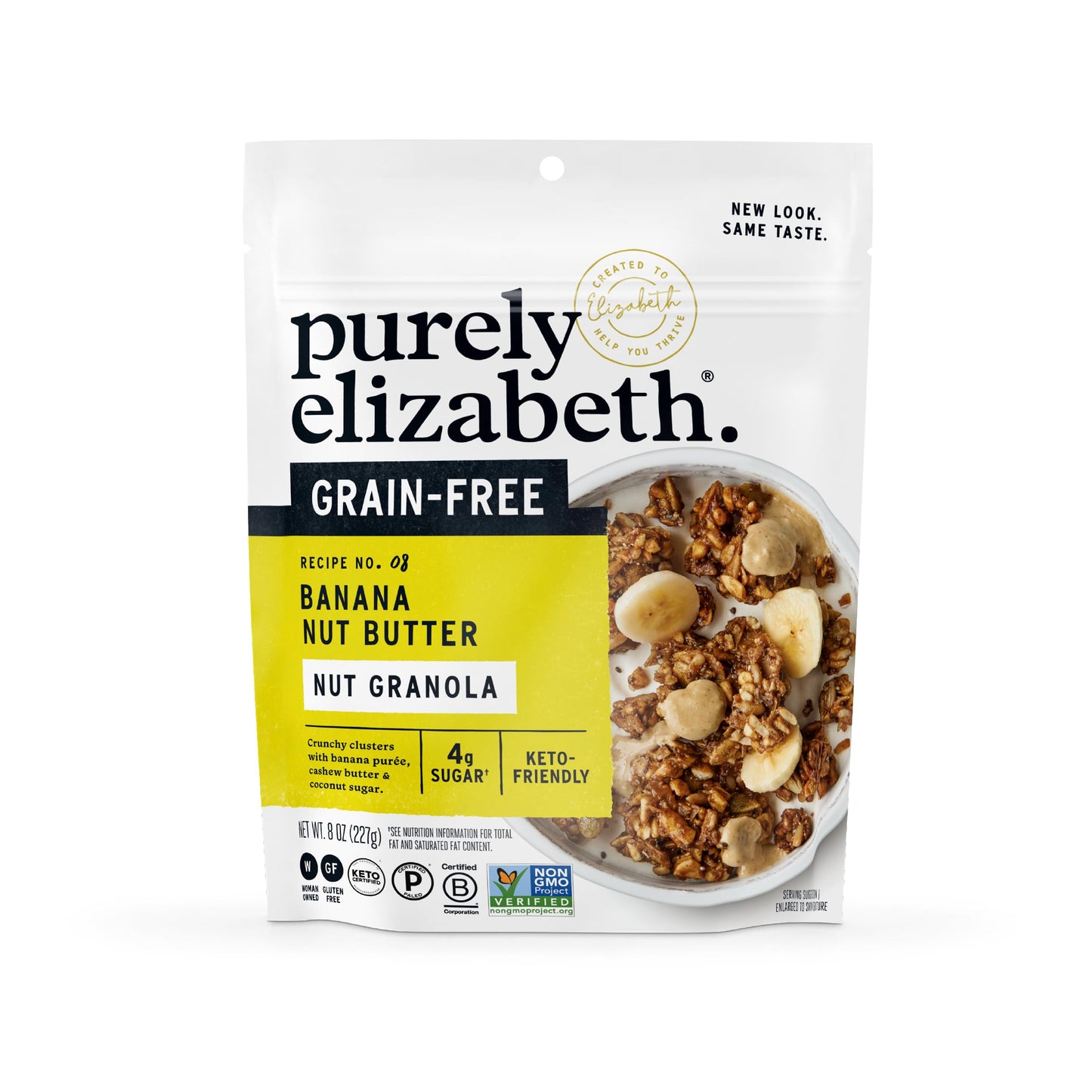 Purely Elizabeth, Cereal Granola Banana, 8 Ounce