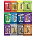 SMACKIN' - Jumbo Roasted Sunflower Seeds, No Salty Burn, American Made, Easy Pour & Seal - Variety Pack, 4oz bag (12 Bags)