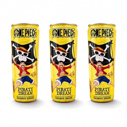 ONE PIECE PIRATE DREAM BLUE RASPBERRY ENERGY DRINK 12oz