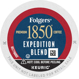 Folgers 1850 Pioneer Blend Medium Roast Coffee K Cup Pack, 54 ct 0.37 Oz Net Wt 20 Oz,, ()
