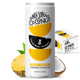 Once Upon a Coconut Premium Pineapple Coconut Water - Low Calorie All-Natural Drink with Electrolytes - Non-GMO - Gluten-Free - 10.8 Fl Oz (Pack