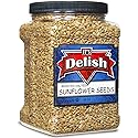 Gourmet Roasted Salted Sunflower Seeds by It's Delish, 38 Oz Jumbo Container (Jar) - Bulk Shelled Sunflower Seeds Kernels with Sea Salt - Crunchy