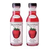 BRIANNAS - Home Style Blush Wine Vinaigrette Dressing - Fine Salad Dressing made with Premium Ingredients - Gluten Free, Kosher, & Vegan - 12 oz
