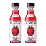 BRIANNAS - Home Style Blush Wine Vinaigrette Dressing - Fine Salad Dressing made with Premium Ingredients - Gluten Free, Kosher, & Vegan - 12 oz