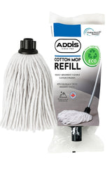 Addis Cotton Mop Refill, Graphite/Metallic,White