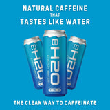eH2O Energy Water - 80mg Natural Caffeine, Tastes like Water, No Artificial Anything, 0 Calories, 0g Sugar, Clean Energy Drink and Coffee Alternative