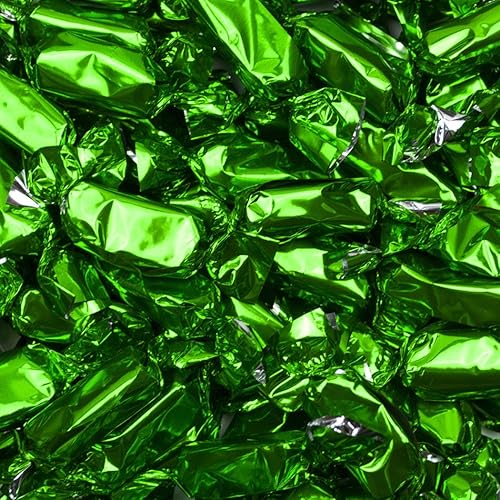 Green Candy Foil Wrapped Caramels 2lb (approx 180 pcs)