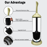 Vince Camuto Toilet Bowl Brush with Holder, Durable Bathroom Cleaning Tool, Modern Design for Easy Toilet Maintenance, Bathroom Cleaner Brush