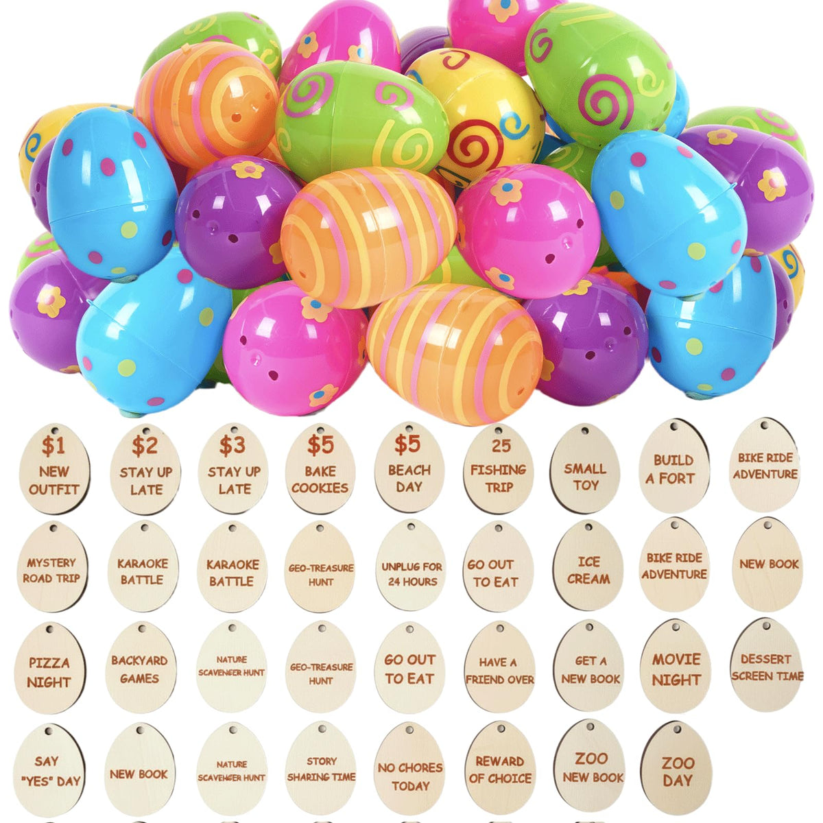 Munidow Easter Baskets Stuffers Egg Basket Easter Egg Fillers Easter Reward Tokens Reusable Goody Baskets for Kids Gifts Bags