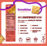 Better with Buckwheat Everything Crackers - Gluten-Free Crackers, Healthy Snack Crackers, Grain-Free, Non-GMO, Sugar-Free - Pair with Cheese, Hummus