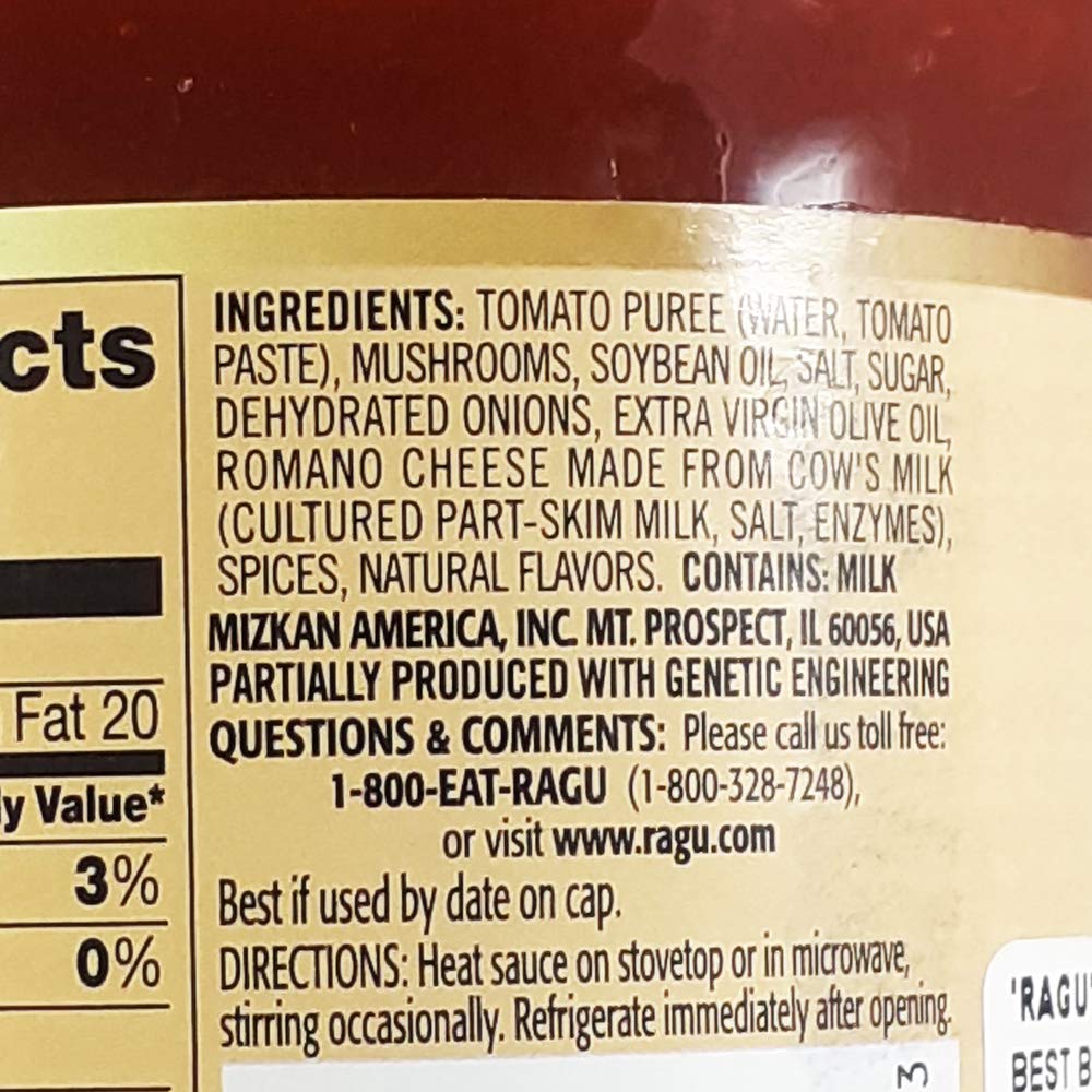Ragu Old World Style Pasta Sauce Mushroom