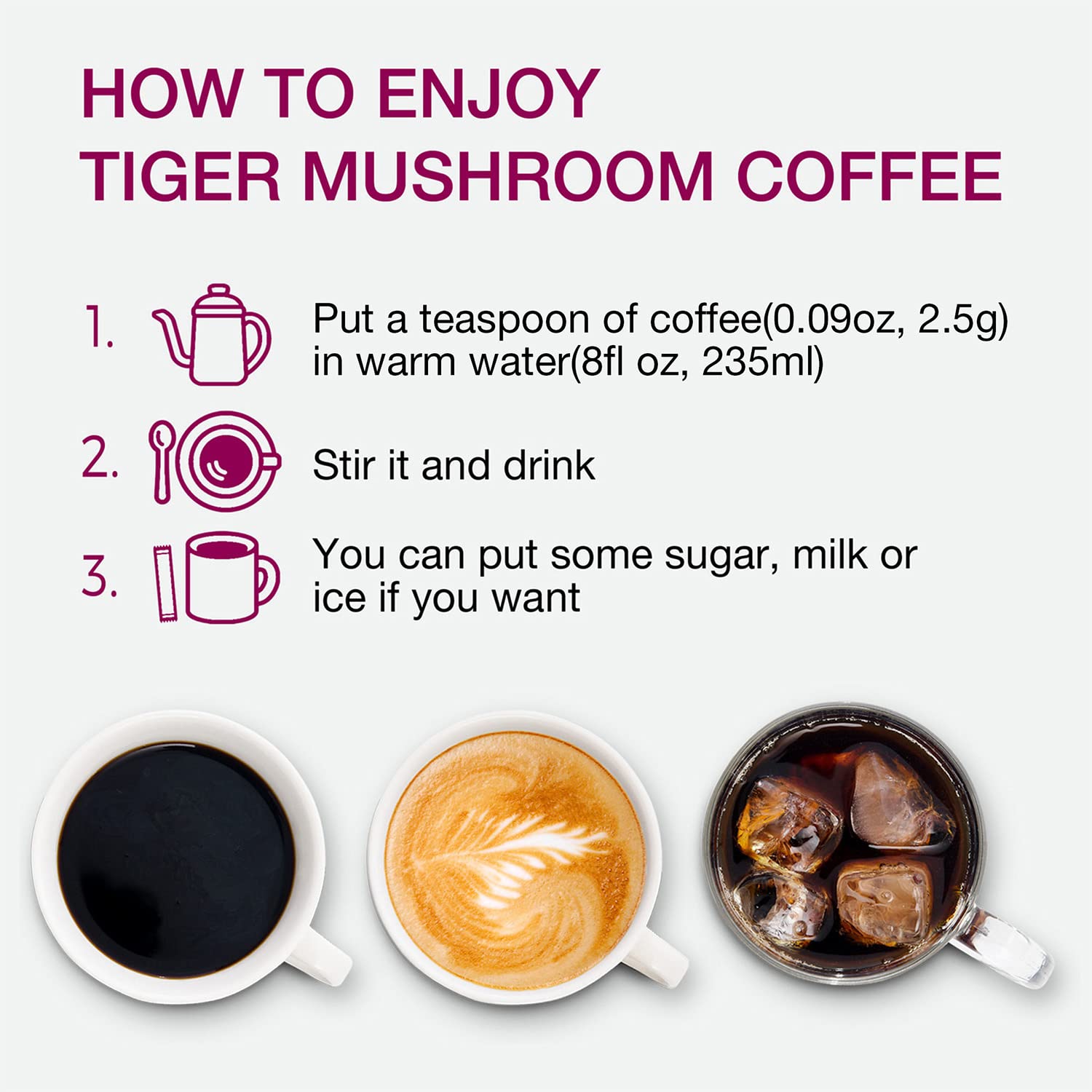 LOKO nature Tiger 2 Mushroom Coffee- Organic Lions Mane and Chaga Mushroom with Arabica Coffee, 30 Servings, Memory, Focus, Immune System Booster