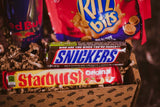 BroBox College Care Package Snack Box | Large Variety Pack with Chips, Cookies, Candy, Popcorn, Beef Jerky, Nuts & Energy Drink | Dorm Snack Box