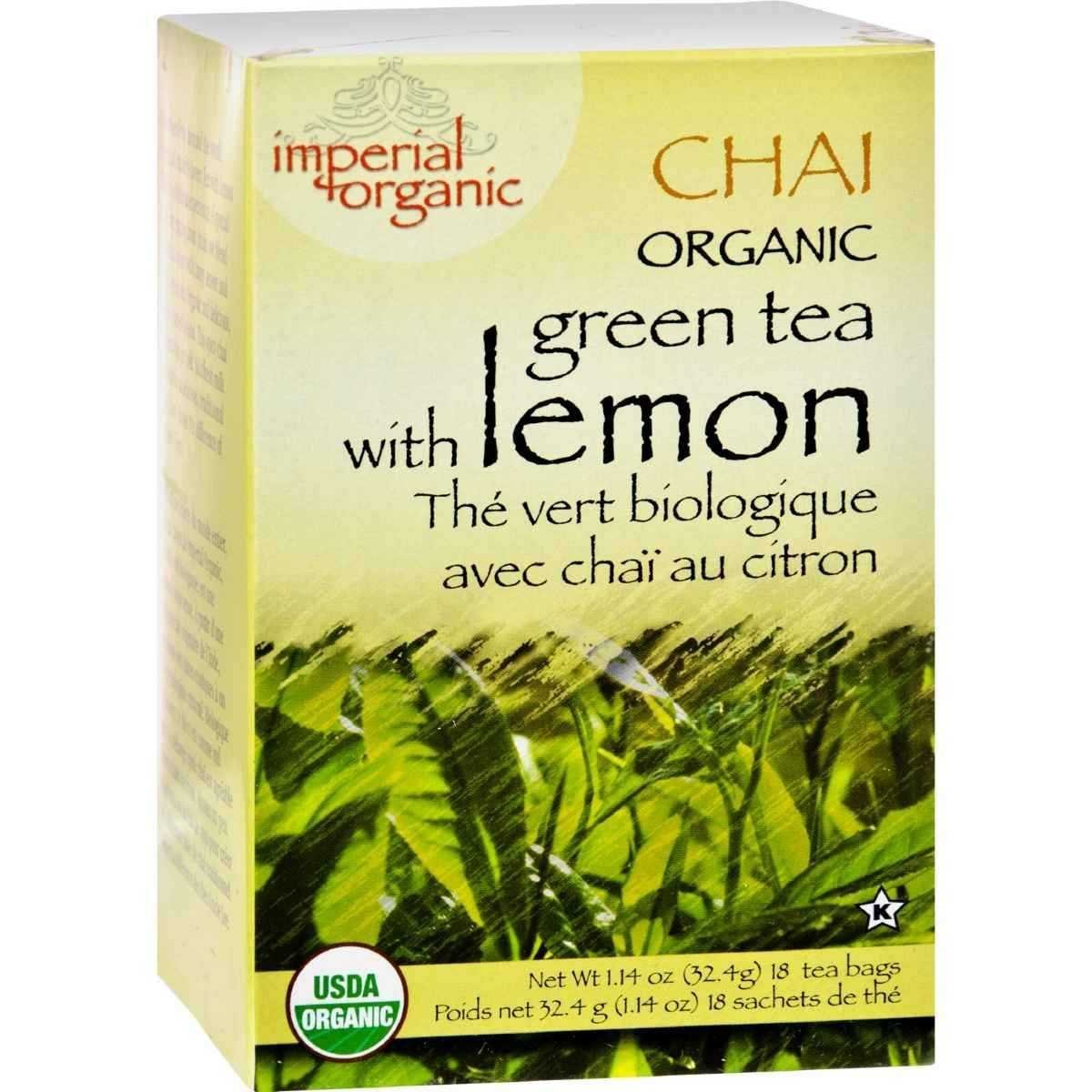 Uncle Lee's Tea Organic Imperial Lemon Chai Tea 18 Bags
