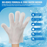 Creatyi No Bubbles Low Bubbles Shampoo Gloves No Rinse Waterless Shampoo for Bedridden Patients Hair Washing Gloves for Camping and Outdoor Activities