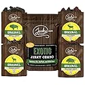 Jerky.com Exotic Jerky Variety Pack | 4pc Wild Game Snacks Sampler with Venison, Elk, Buffalo & Wild Boar | High Protein, Keto, Exotic Jerky Gifts