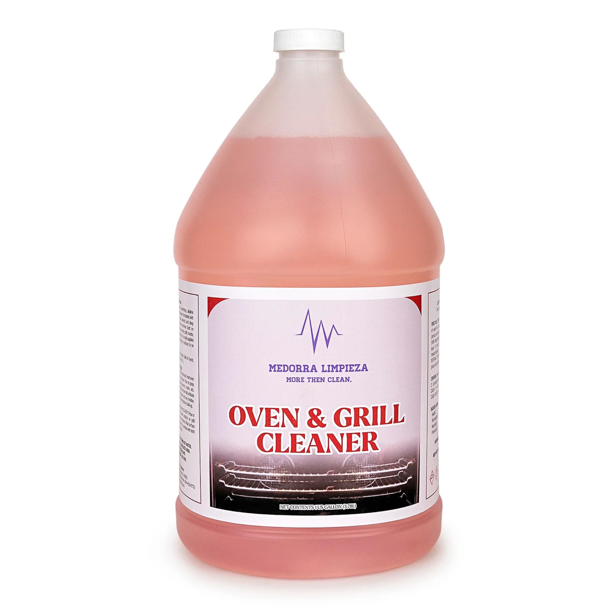 Medorra Oven & Grill Cleaner 1 Gallon 4/Case Commercial Kitchen Cleaner for Ovens Grills Griddles and Stovetops