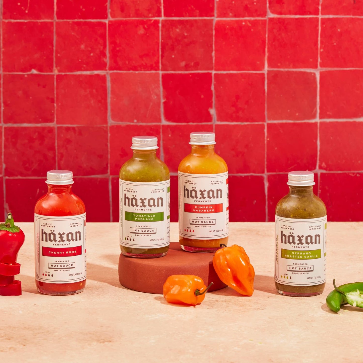 Haxan Ferments Pumpkin Habanero Hot Sauce | Hot Heat | Fermented Pumpkin, Habanero Peppers, Ginger, Garlic | Tangy, Bright, Earthy Sweetness | Perfect