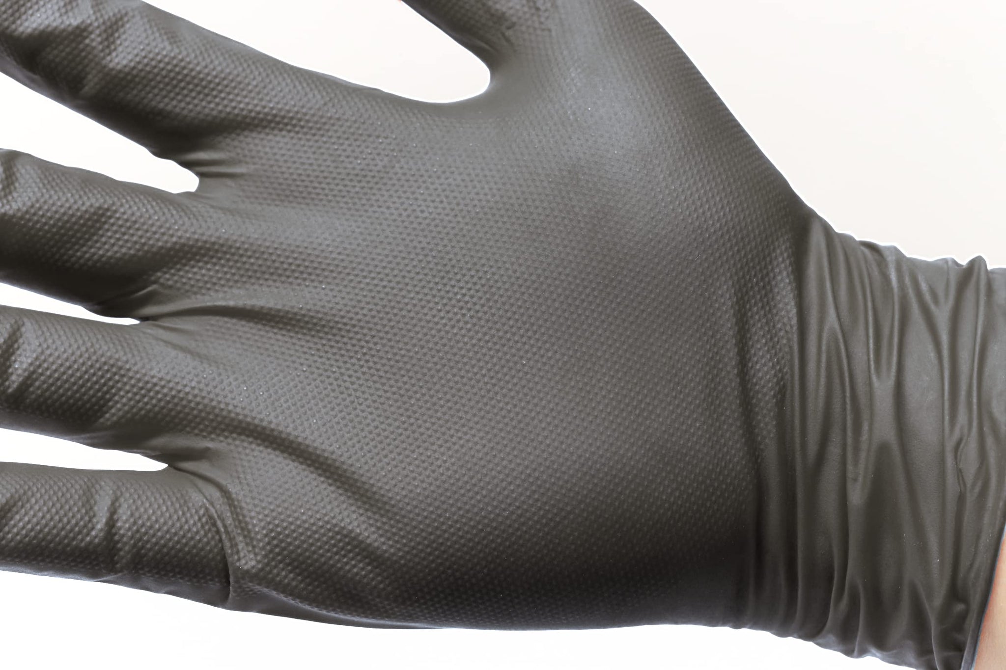 DENCO DISTRIBUTING, INC. Griptensity Diamond Nitrile Gloves - Black 7 MIL - Latex & Powder Free - 10 Boxes (Extra Large)
