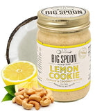 Big Spoon Roasters Lemon Cookie Cashew Butter with Sea Salt - Keto Friendly, Fair Trade Cashews - Low Sugar & Palm Oil Free - Natural Ingredients