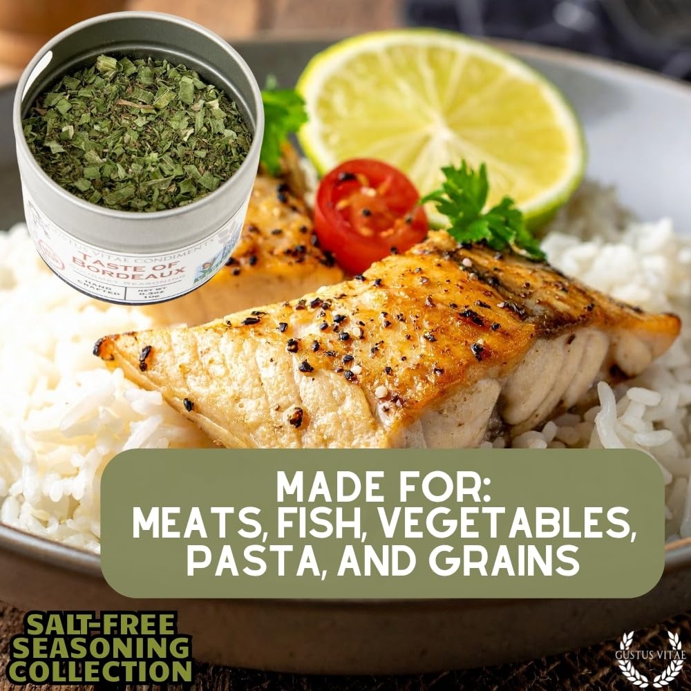 Salt-Free Gourmet Seasoning Collection | Artisanal Spice Blends Gift Set | Hand Crafted, Small Batch Spices | No Sodium | Non GMO, All Natural | GLP-1