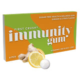 First Crush Immunity Gum | Health Wellness Gum with Vitamin B12, Vitamin C, Vitamin D & Zinc | Sugar Free