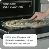Everneat Oven Cleaning Kit: Natural Oven Cleaner and Kitchen Cleaner | Heavy Duty | Grill, Cooktop, Rack | Fume-free| Non-toxic | Safe to Clean All