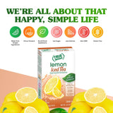 LEMON ICED TEA MIX by TRUE LEMON | Instant Powdered Drink Packets That Quench YOUR Thirst, Mouth Watering True Citrus LEMON (ICED TEA), 6 Count (Pack