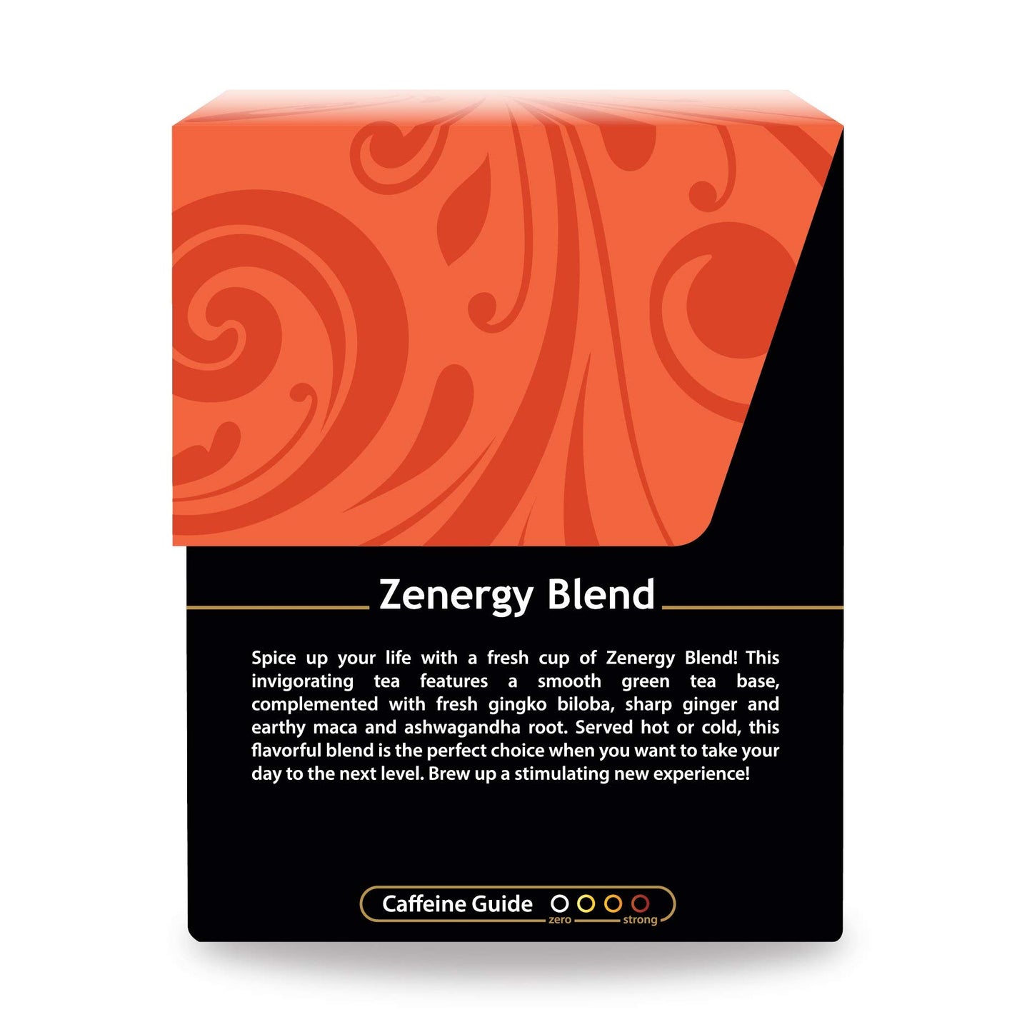 Organic Zenergy Blend Tea - Kosher, Contains Caffeine, GMO-Free - 18 Bleach Free Tea Bags